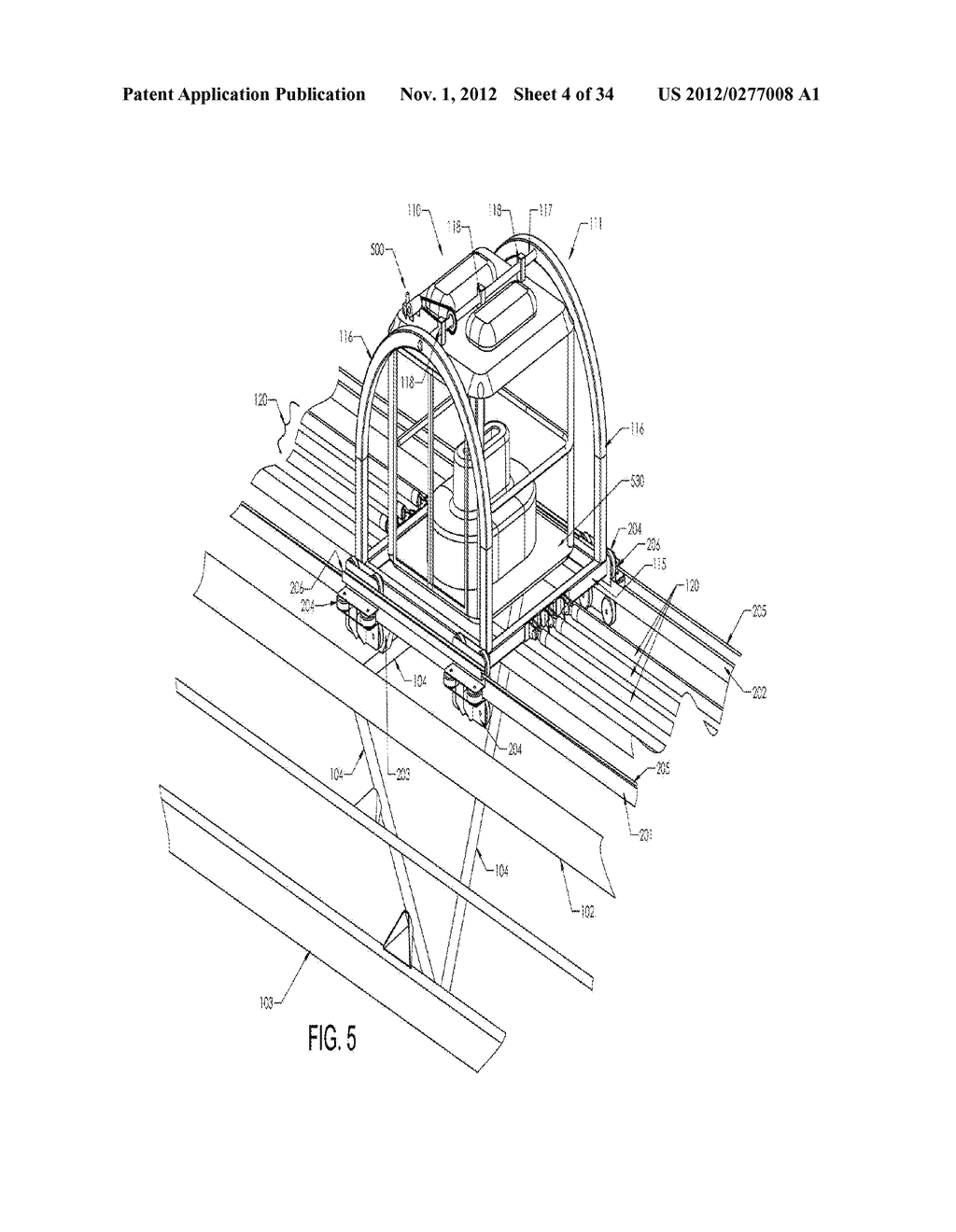 Stationary Track with Gimbaled Rider Carriages Amusement Ride - diagram, schematic, and image 05