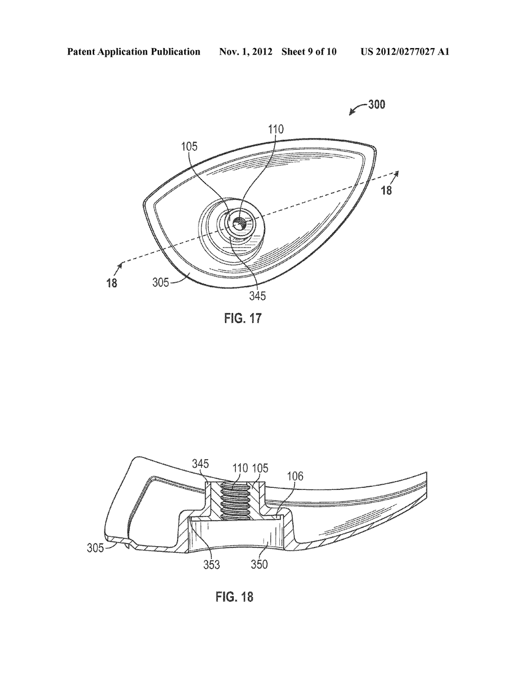 GOLF CLUB HEAD WITH COMPOSITE WEIGHT PORT - diagram, schematic, and image 10