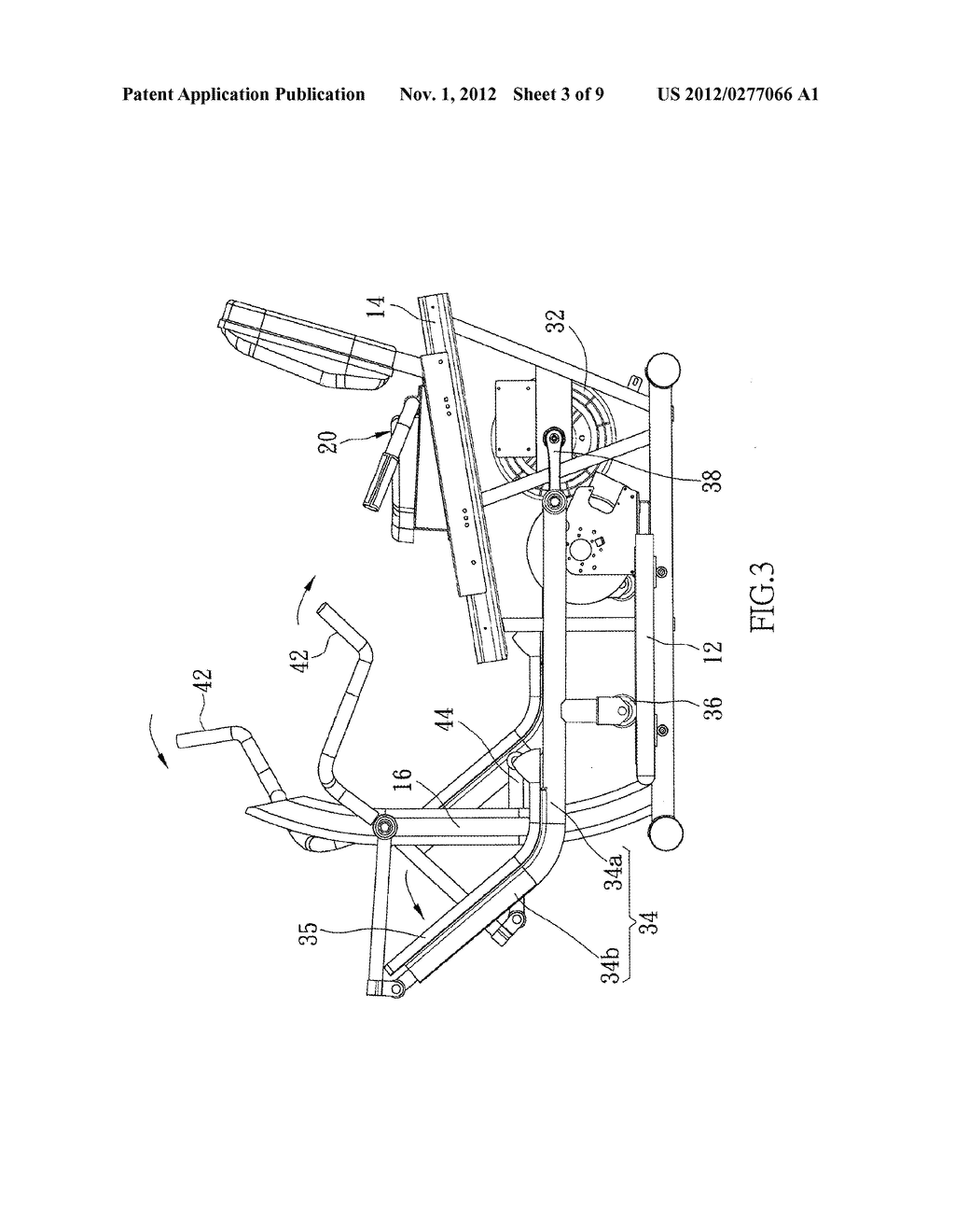 MULTIFUNCTIONAL SITTING TYPE ELLIPTICAL TRAINER - diagram, schematic, and image 04