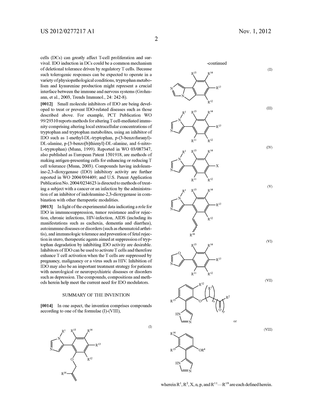 Imidazole Derivatives as IDO Inhibitors - diagram, schematic, and image 03