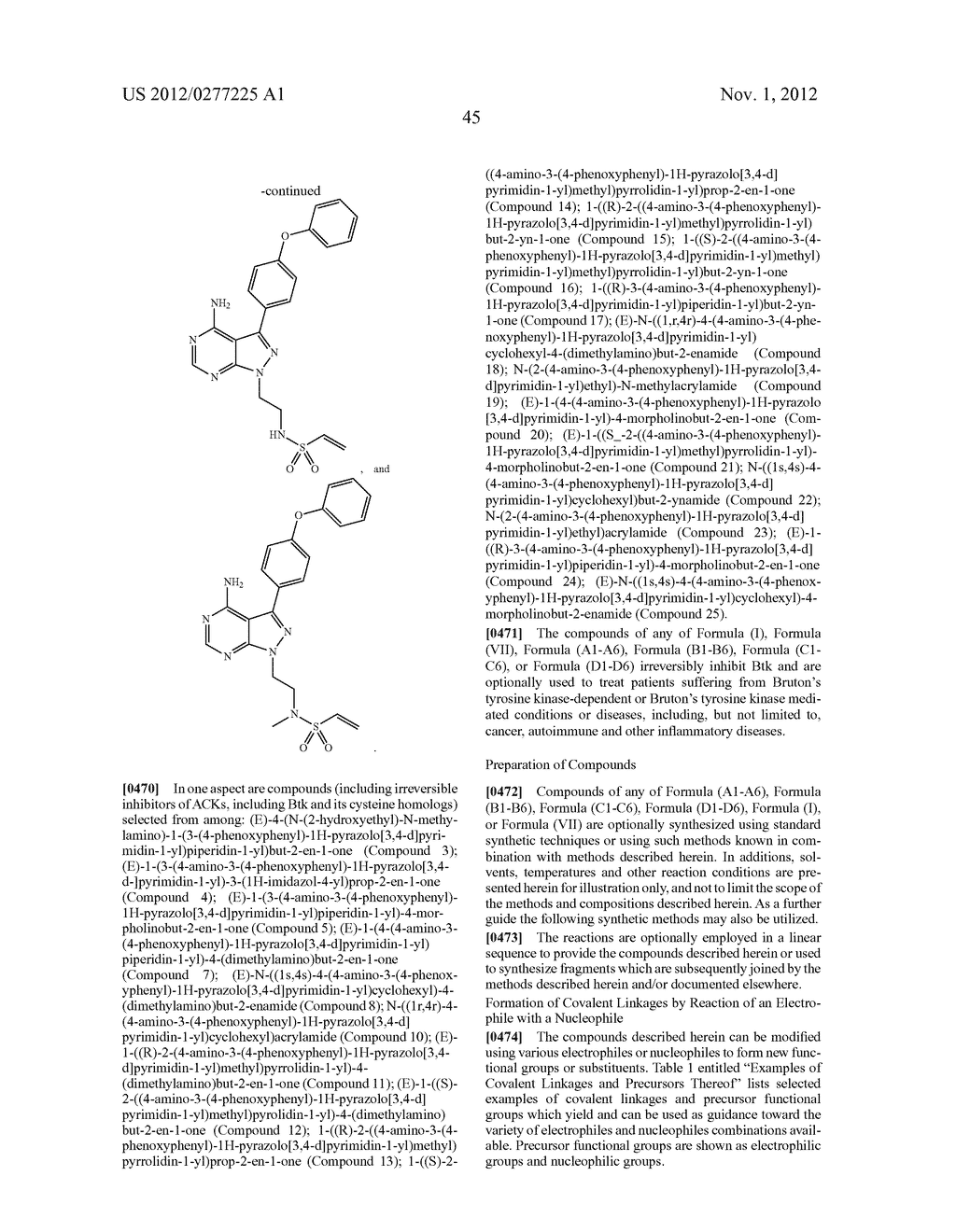 INHIBITORS OF BRUTON'S TYROSINE KINASE - diagram, schematic, and image 53