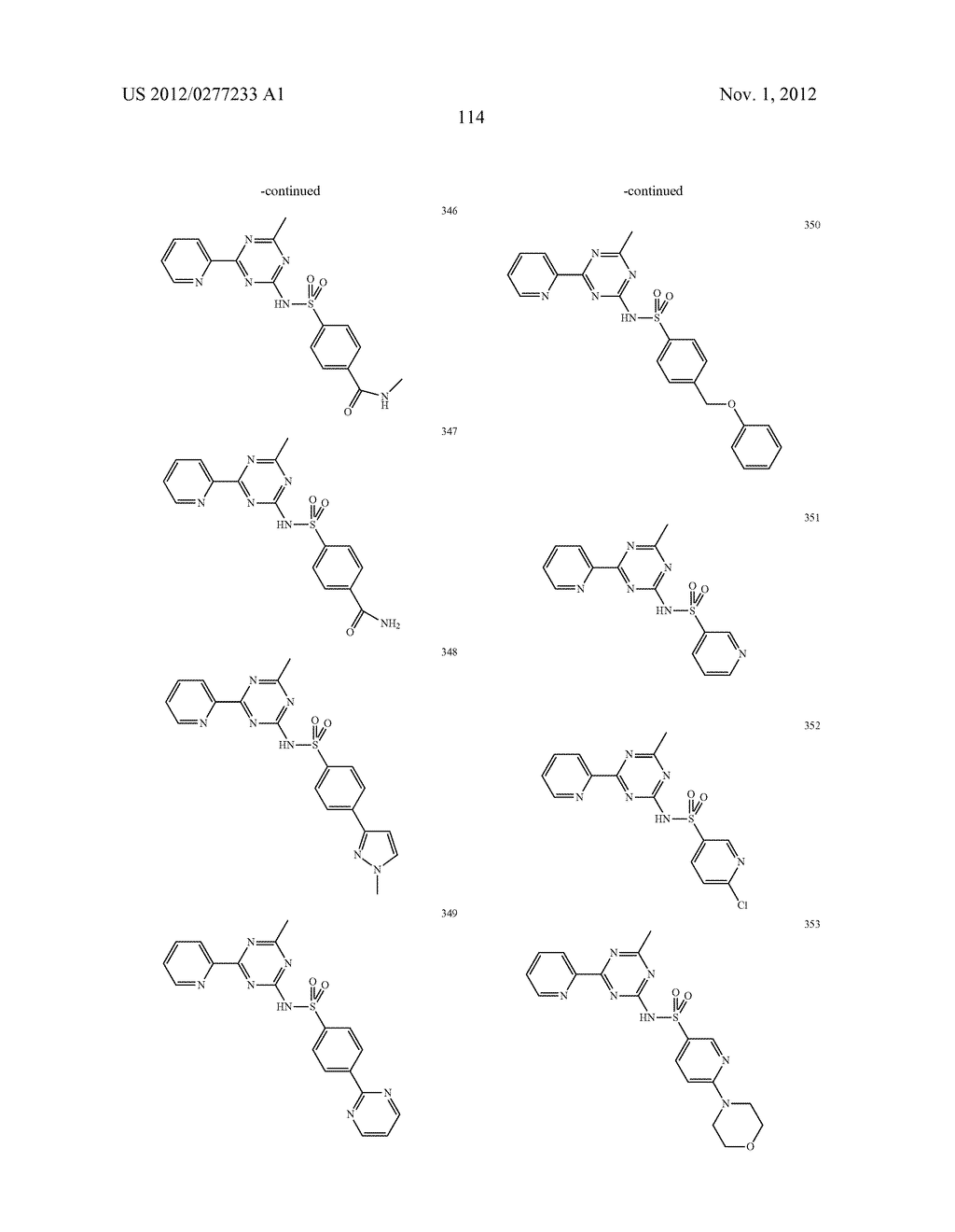 Pyridyl-Triazine Inhibitors of Hedgehog Signaling - diagram, schematic, and image 115