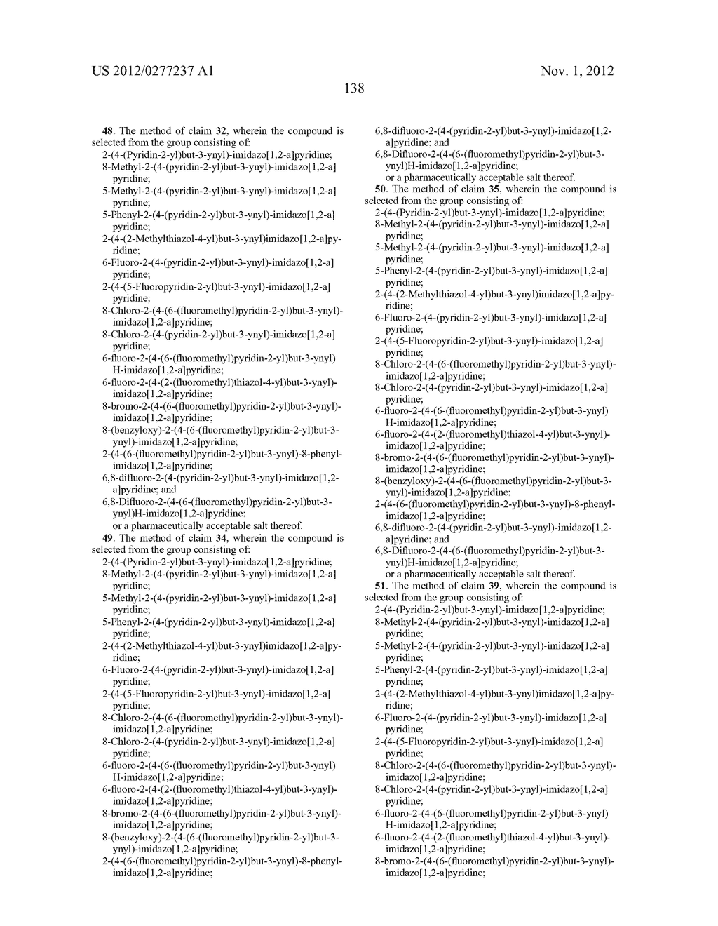 NOVEL ALKYNYL DERIVATIVES AS MODULATORS OF METABOTROPIC GLUTAMATE     RECEPTORS - diagram, schematic, and image 143