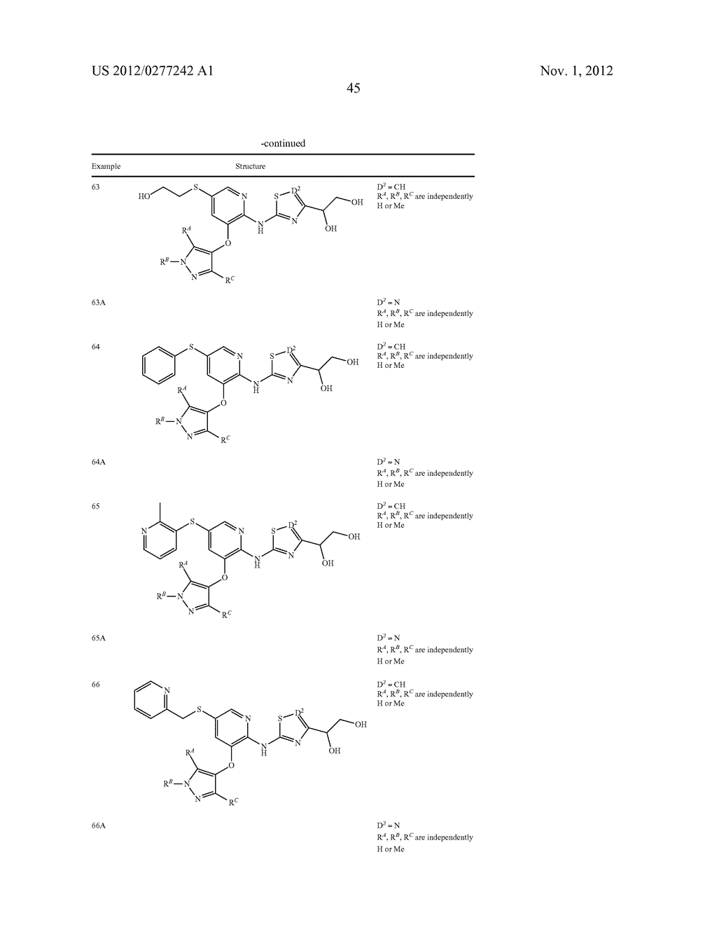 Pyridin-2YL-Amino-1, 2, 4-Thiadiazole Derivatives as Glucokinase     Activators for the Treatment of Diabetes Mellitus - diagram, schematic, and image 46