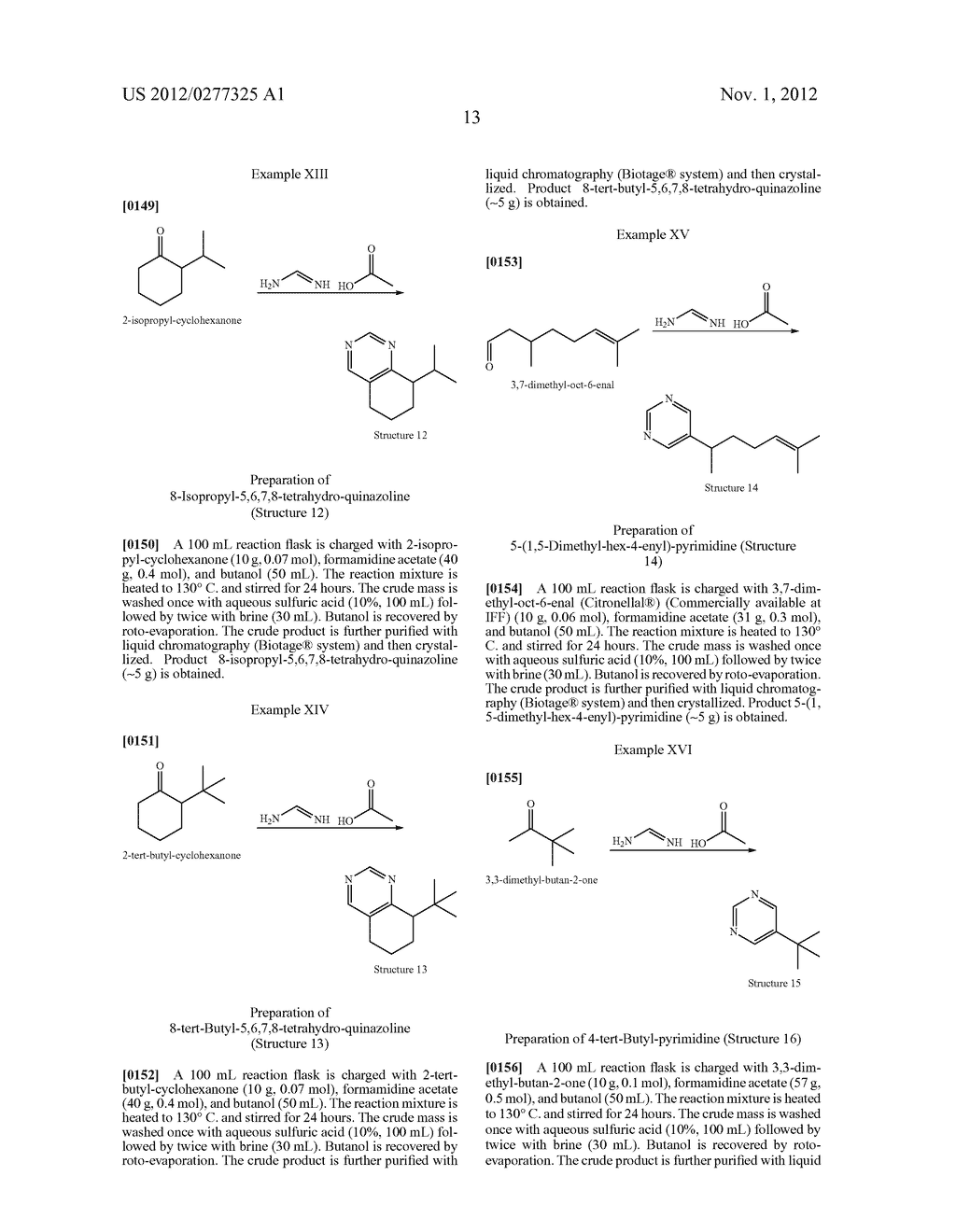 NOVEL PYRIMIDINE DERIVATIVES AND THEIR USE IN PERFUME COMPOSITIONS - diagram, schematic, and image 14