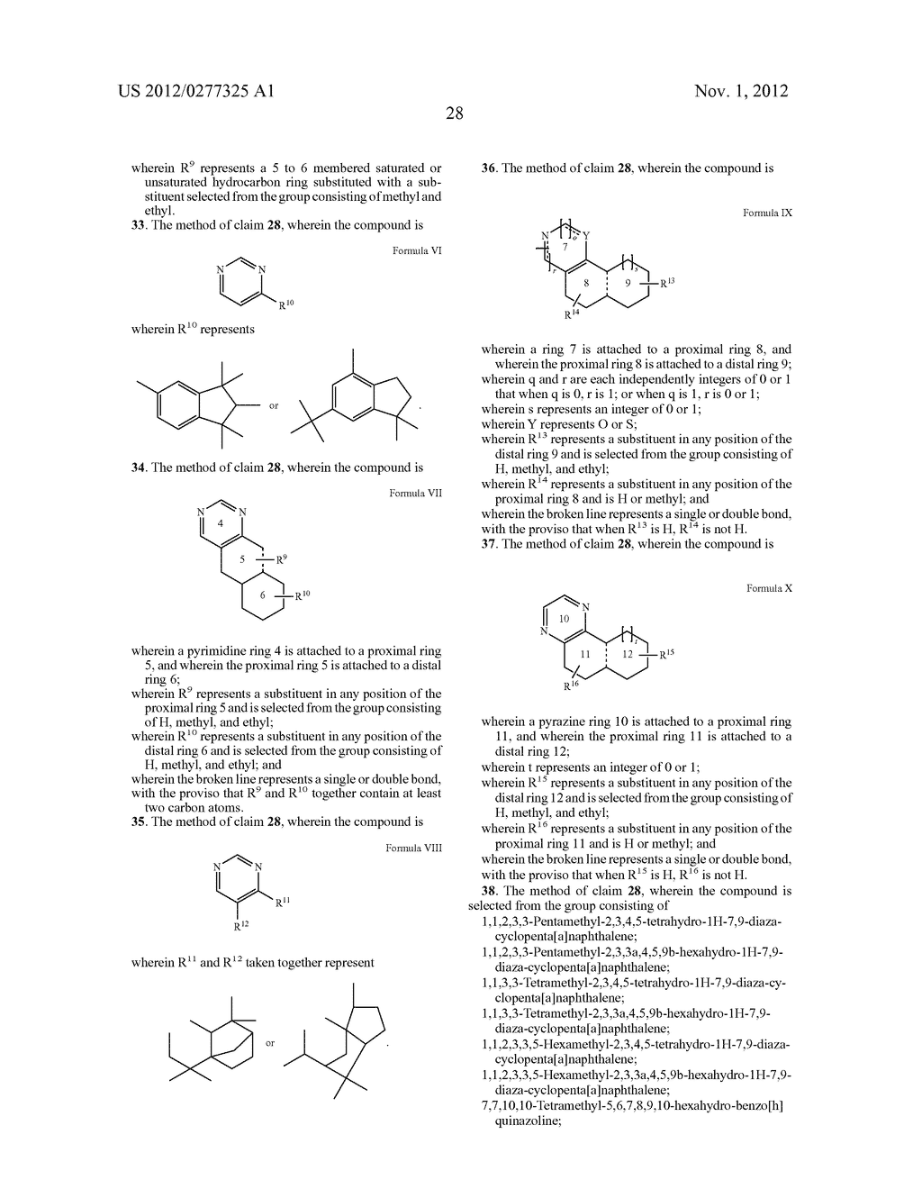 NOVEL PYRIMIDINE DERIVATIVES AND THEIR USE IN PERFUME COMPOSITIONS - diagram, schematic, and image 29