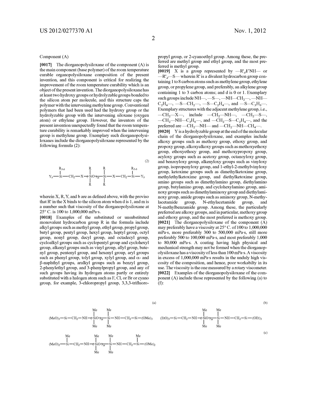 ROOM TEMPERATURE CURABLE ORGANOPOLYSILOXANE COMPOSITION - diagram, schematic, and image 03