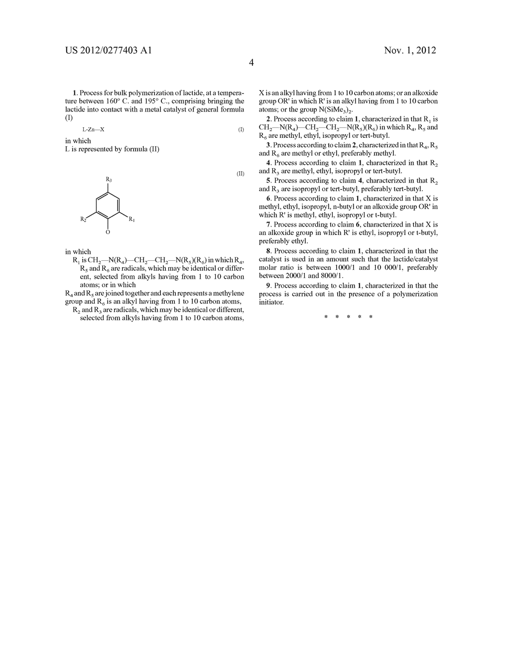 METHOD FOR BULK POLYMERIZATION OF LACTIDE - diagram, schematic, and image 05