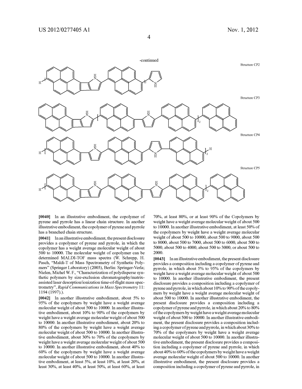 COPOLYMER OF PYRENE AND PYRROLE AND METHOD OF PRODUCING THE COPOLYMER - diagram, schematic, and image 15