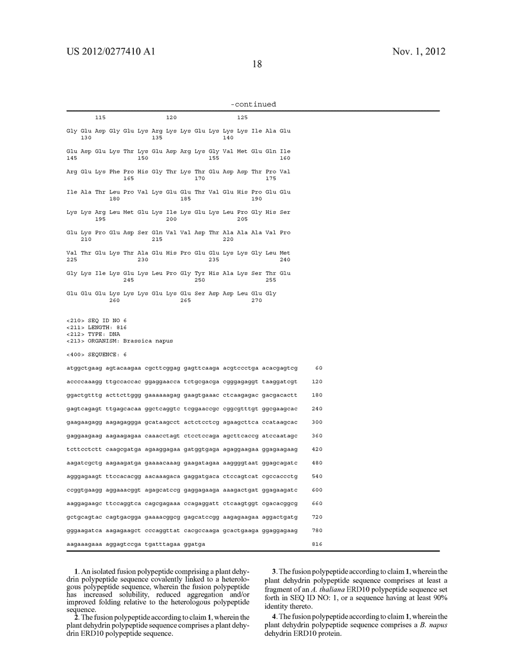 DEHYDRIN-BASED ENTROPIC BRISTLE DOMAIN SEQUENCES AND THEIR USE IN     RECOMBINANT PROTEIN PRODUCTION - diagram, schematic, and image 20