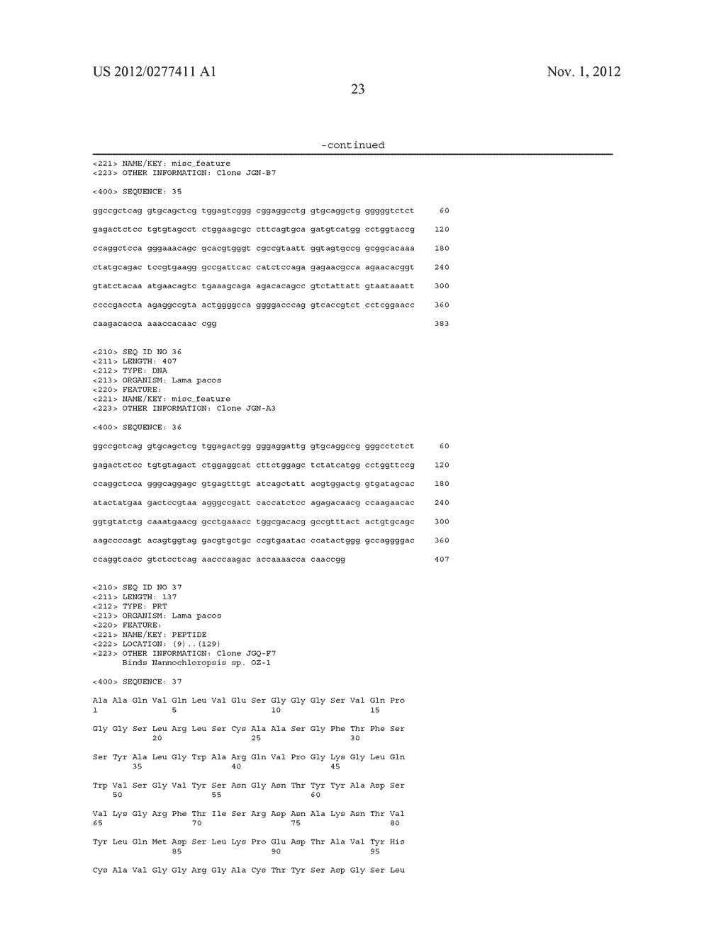 SINGLE CHAIN ANTIBODIES FOR PHOTOSYNTHETIC MICROORGANISMS AND METHODS OF     USE - diagram, schematic, and image 37