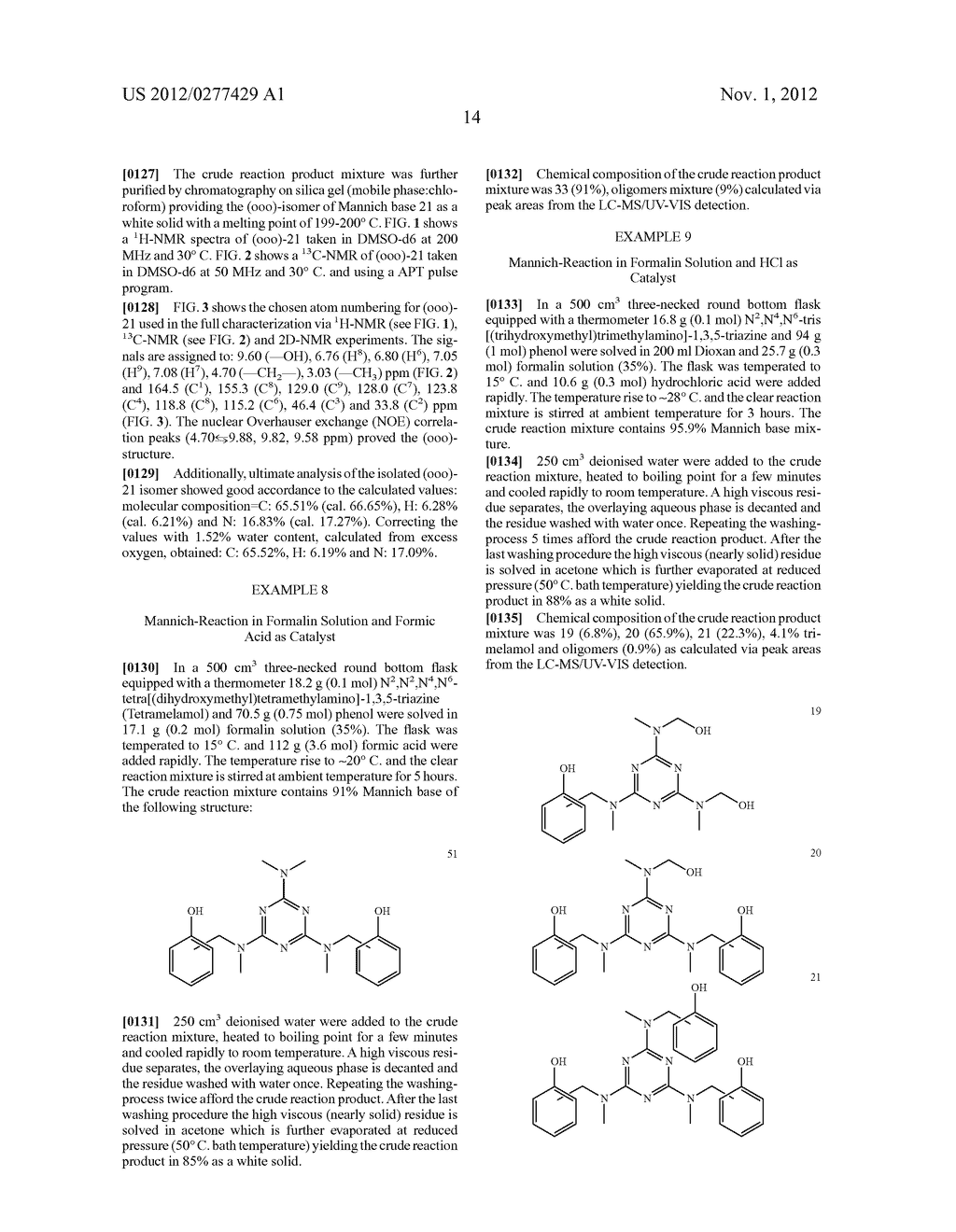 Melamine Based Mannich-Compounds and a Process for Obtaining the Same - diagram, schematic, and image 18