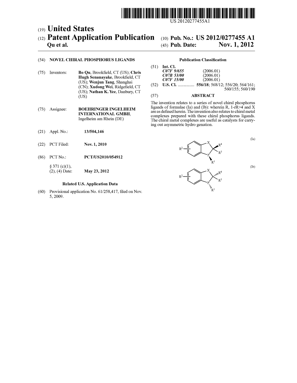 NOVEL CHIRAL PHOSPHORUS LIGANDS - diagram, schematic, and image 01