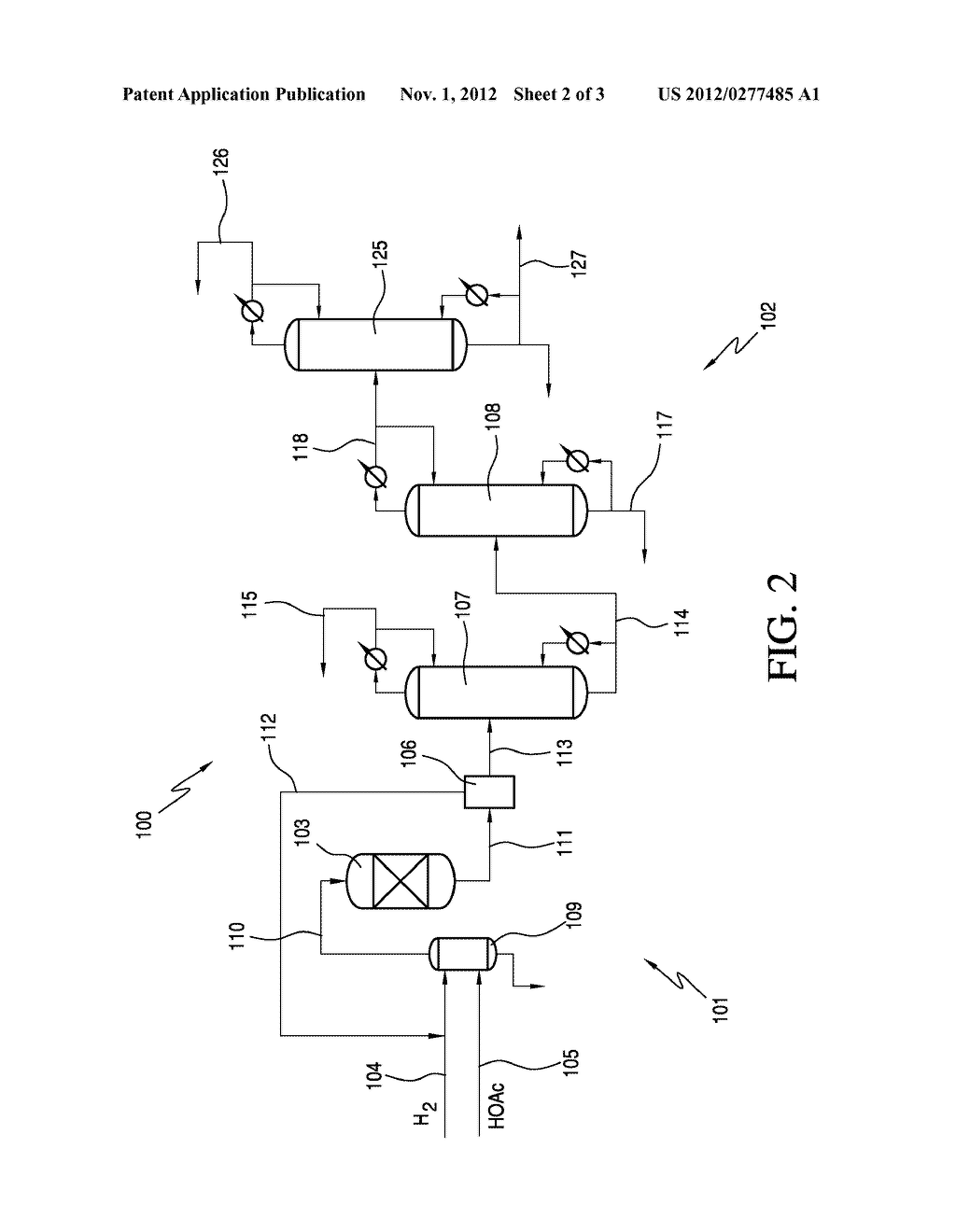 Process to Recover Alcohol From an Acidic Residue Stream - diagram, schematic, and image 03