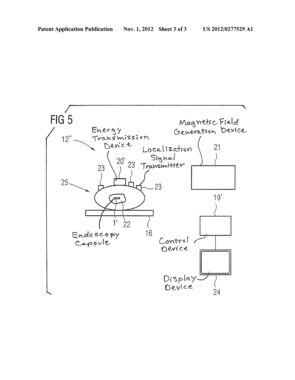 ENDOSCOPY CAPSULE THAT EMITS A REMOTELY VARIABLE, MAGNETIC FIELD, AND     EXAMINATION APPARATUS WITH SUCH AN ENDOSCOPY CAPSULE - diagram, schematic, and image 04