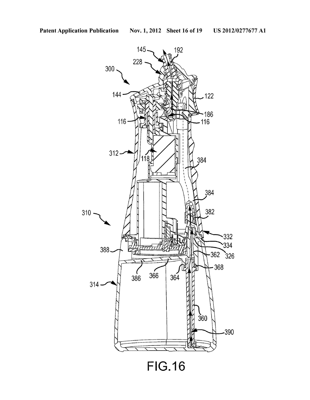 Powered Irrigator for Sinus Cavity Rinse with Detachable Reservoir - diagram, schematic, and image 17