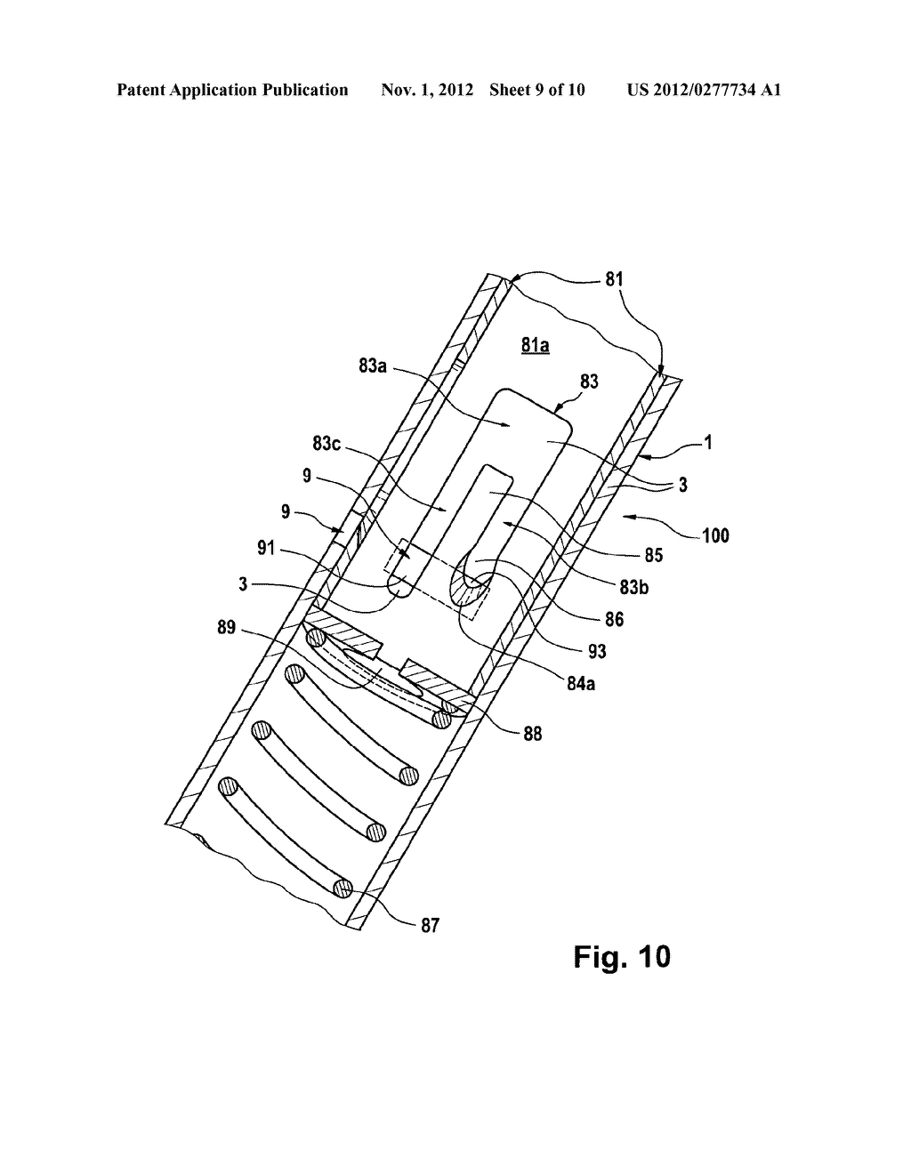 APPARATUS AND SET FOR FOLDING OR UNFOLDING A MEDICAL IMPLANT AND METHOD - diagram, schematic, and image 10