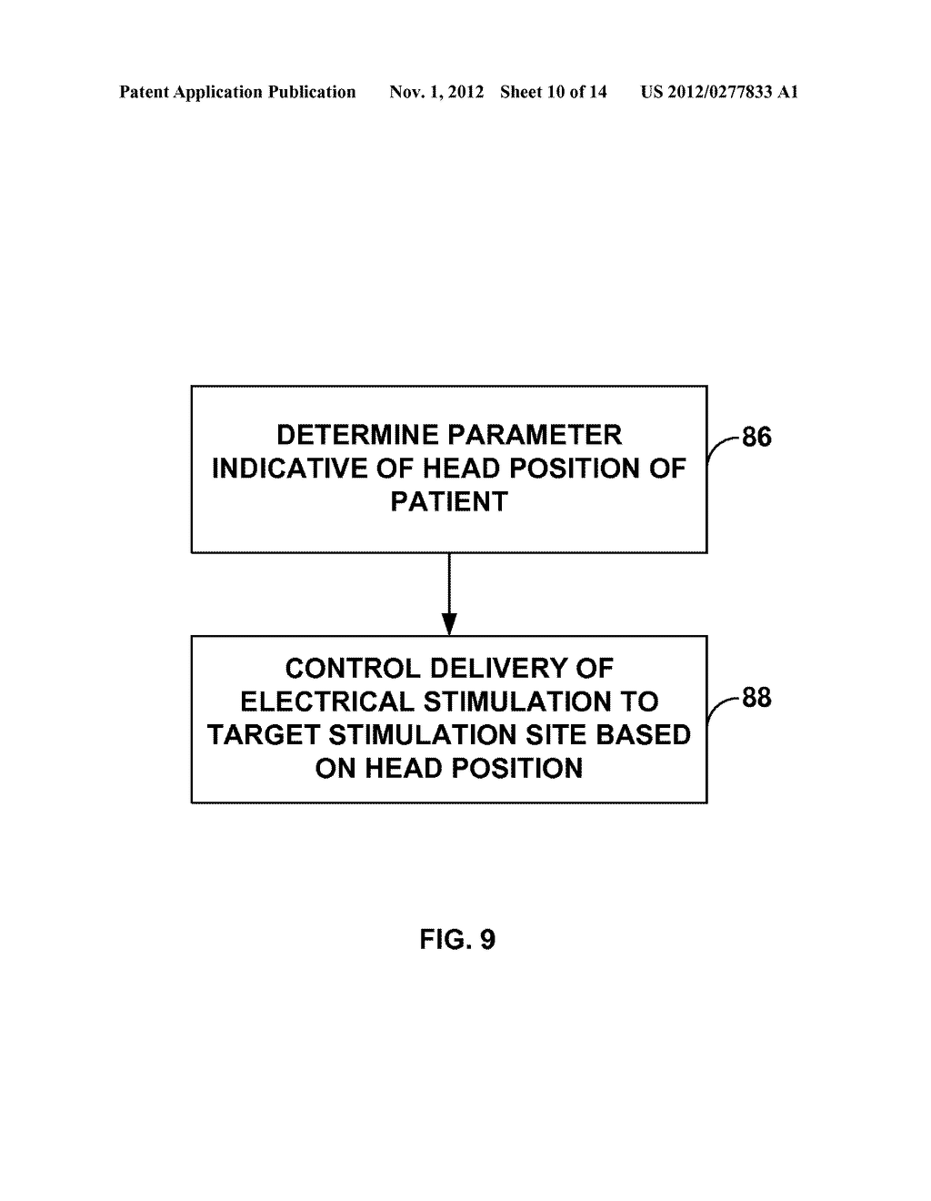 ELECTRICAL STIMULATION THERAPY BASED ON HEAD POSITION - diagram, schematic, and image 11