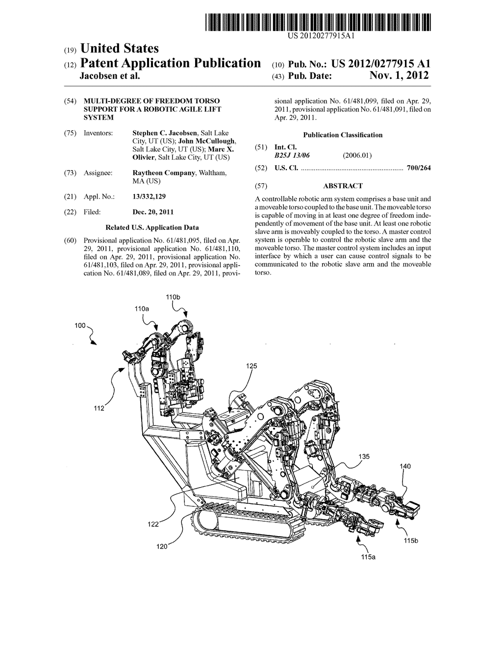 Multi-Degree of Freedom Torso Support For a Robotic Agile Lift System - diagram, schematic, and image 01