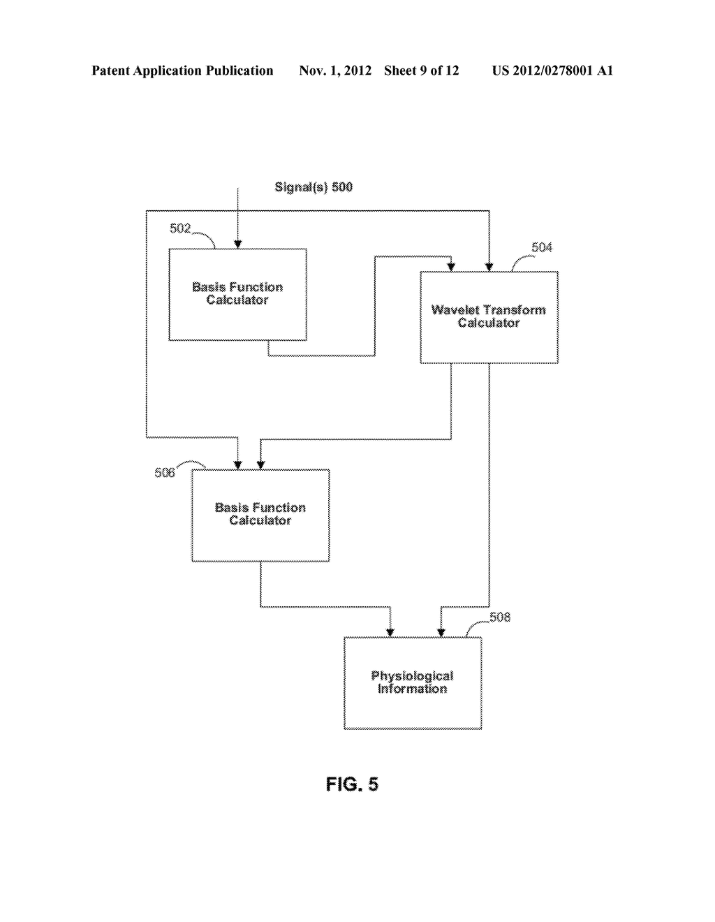 Signal Procesing Systems and Methods Using Basis Functions and Wavelet     Transforms - diagram, schematic, and image 10