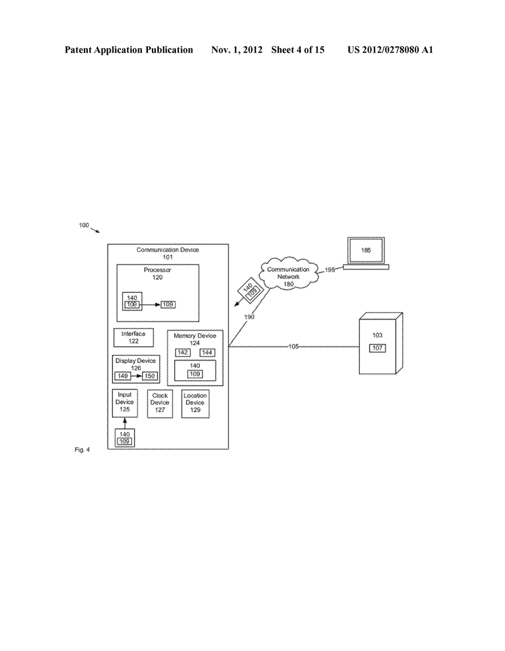 COMMUNICATION DEVICE FOR DETERMINING CONTEXTUAL INFORMATION - diagram, schematic, and image 05