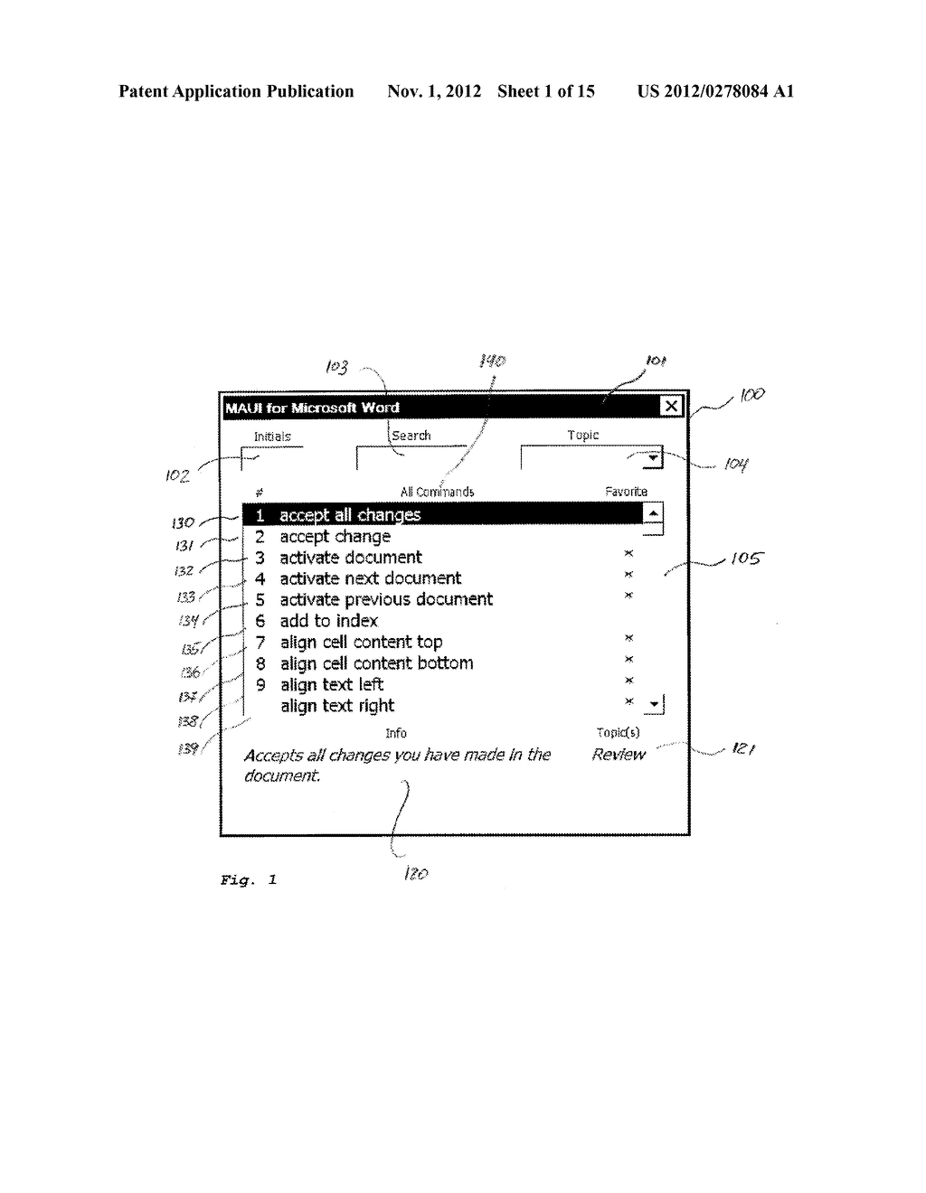 METHOD FOR SELECTING ELEMENTS IN TEXTUAL ELECTRONIC LISTS AND FOR     OPERATING COMPUTER-IMPLEMENTED PROGRAMS USING NATURAL LANGUAGE COMMANDS - diagram, schematic, and image 02