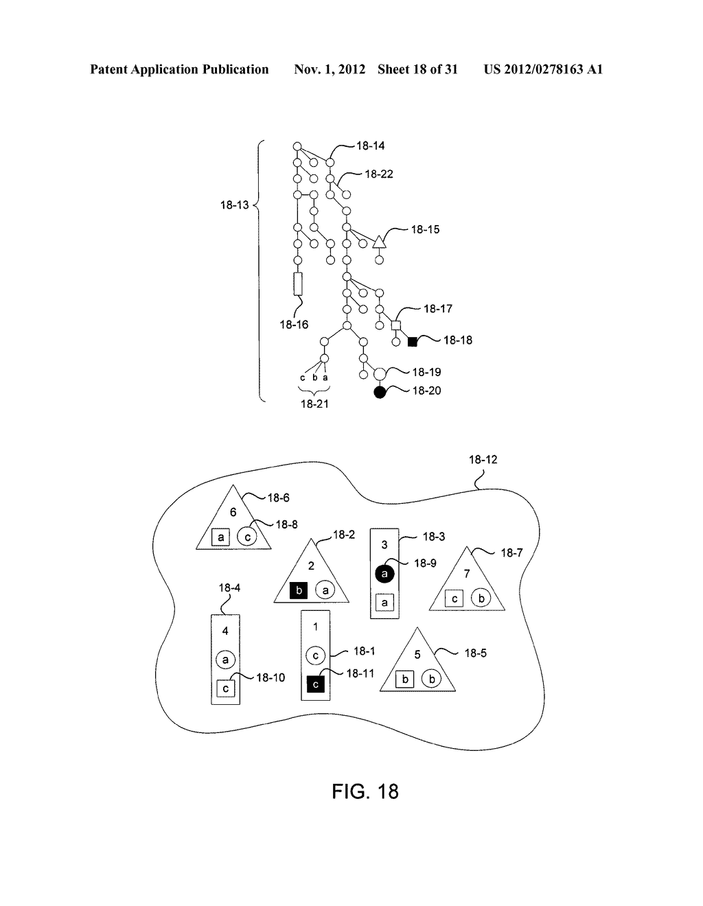 METHODS AND SYSTEMS FOR SEMANTICALLY MANAGING OFFERS AND REQUESTS OVER A     NETWORK - diagram, schematic, and image 19