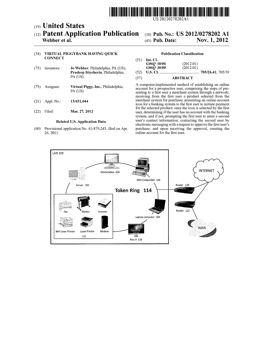 VIRTUAL PIGGYBANK HAVING QUICK CONNECT - diagram, schematic, and image 01