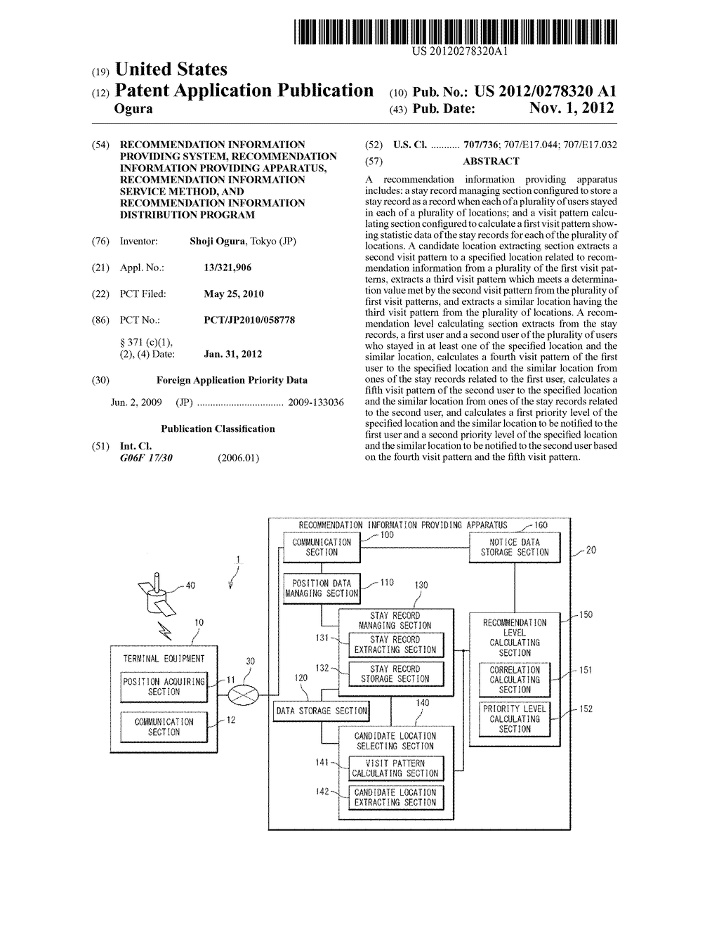 RECOMMENDATION INFORMATION PROVIDING SYSTEM, RECOMMENDATION INFORMATION     PROVIDING APPARATUS, RECOMMENDATION INFORMATION SERVICE METHOD, AND     RECOMMENDATION INFORMATION DISTRIBUTION PROGRAM - diagram, schematic, and image 01