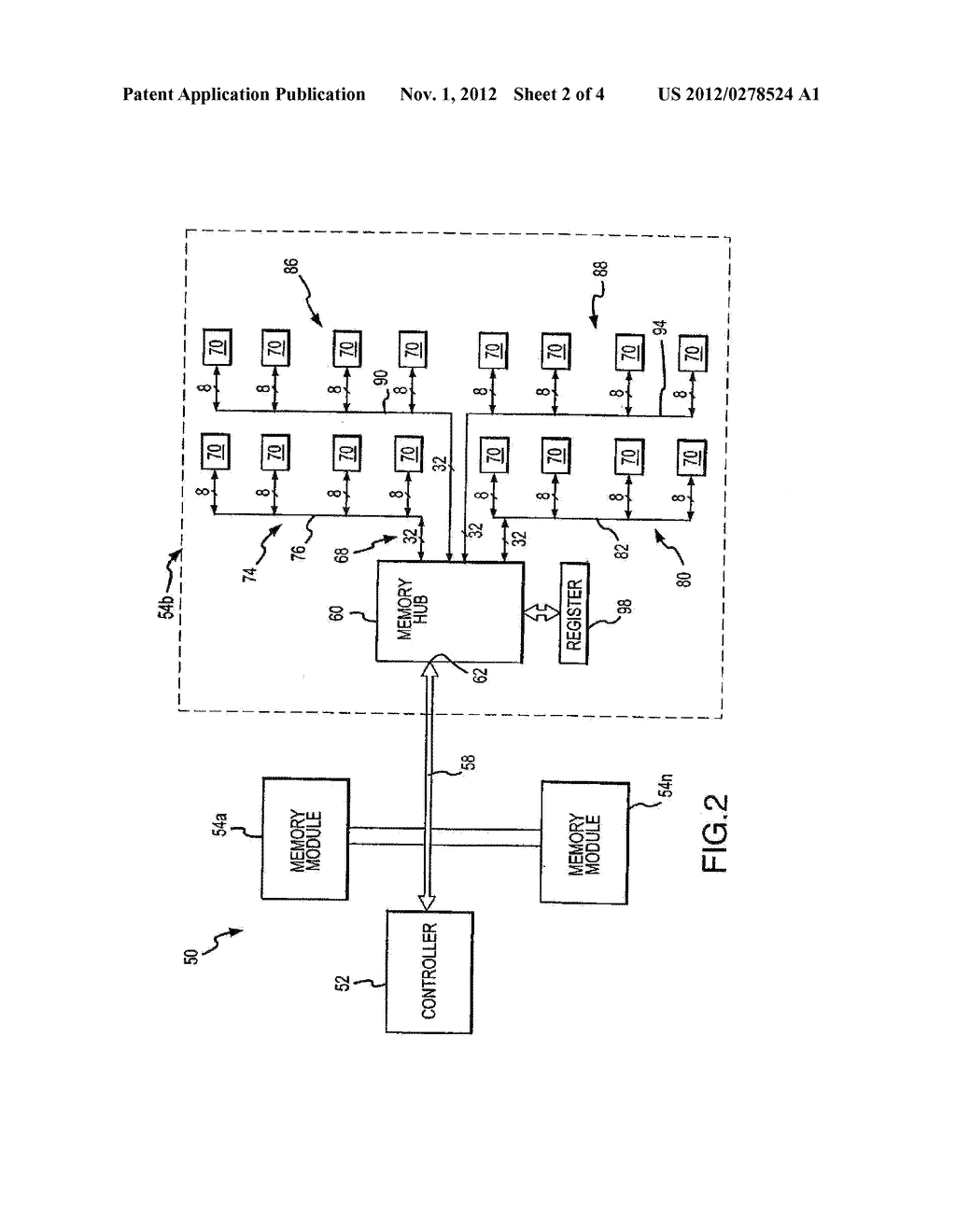 RECONFIGURABLE MEMORY MODULE AND METHOD - diagram, schematic, and image 03