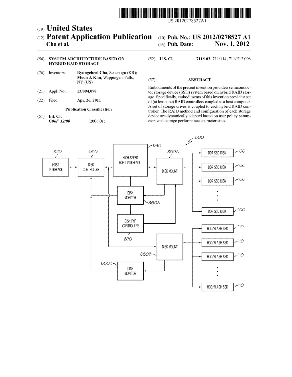 SYSTEM ARCHITECTURE BASED ON HYBRID RAID STORAGE - diagram, schematic, and image 01