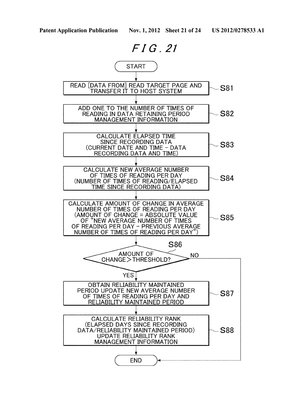 SEMICONDUCTOR STORAGE APPARATUS AND METHOD FOR CONTROLLING SEMICONDUCTOR     STORAGE APPARATUS - diagram, schematic, and image 22