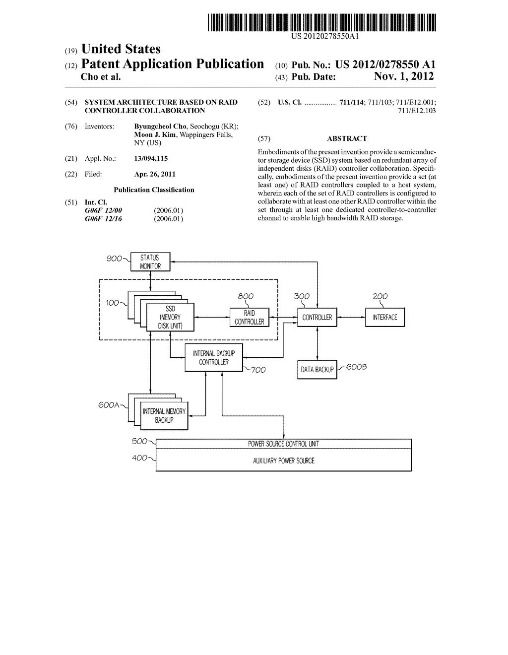 SYSTEM ARCHITECTURE BASED ON RAID CONTROLLER COLLABORATION - diagram, schematic, and image 01