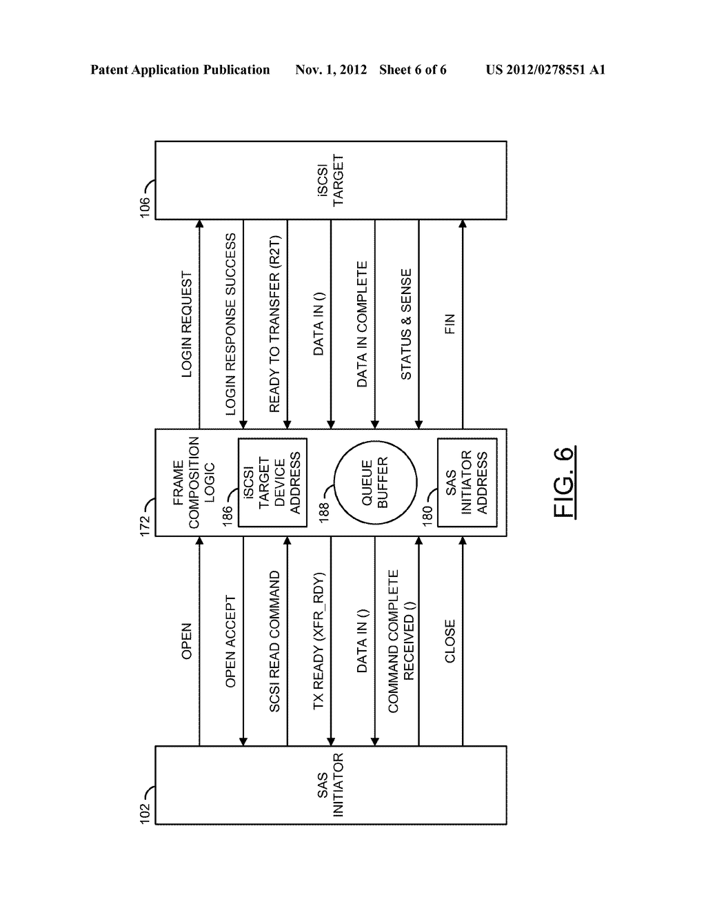 METHOD AND SYSTEM FOR COUPLING SERIAL ATTACHED SCSI (SAS) DEVICES AND     INTERNET SMALL COMPUTER SYSTEM INTERNET (iSCSI) DEVICES THROUGH SINGLE     HOST BUS ADAPTER - diagram, schematic, and image 07