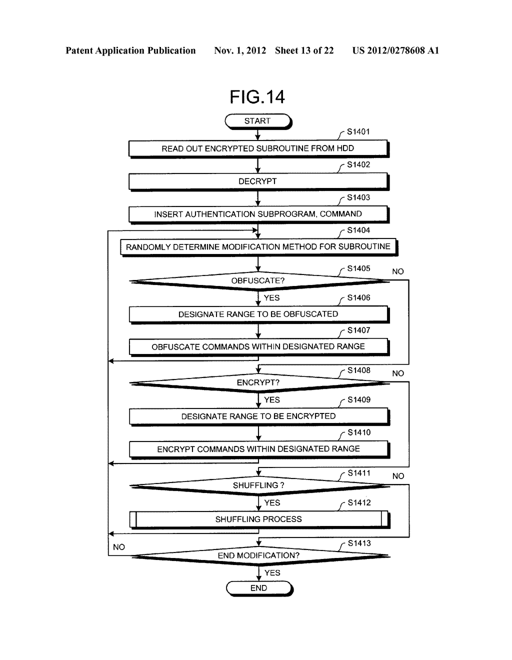 INFORMATION PROCESSING APPARATUS, SECURE MODULE, INFORMATION PROCESSING     METHOD AND COMPUTER PRODUCT - diagram, schematic, and image 14