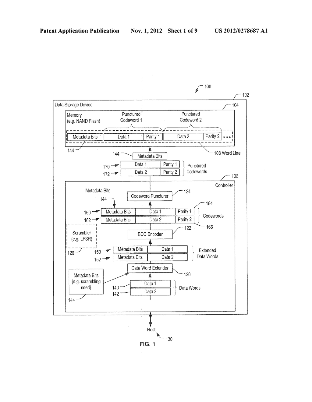 METHOD OF DATA STORAGE IN NON-VOLATILE MEMORY - diagram, schematic, and image 02