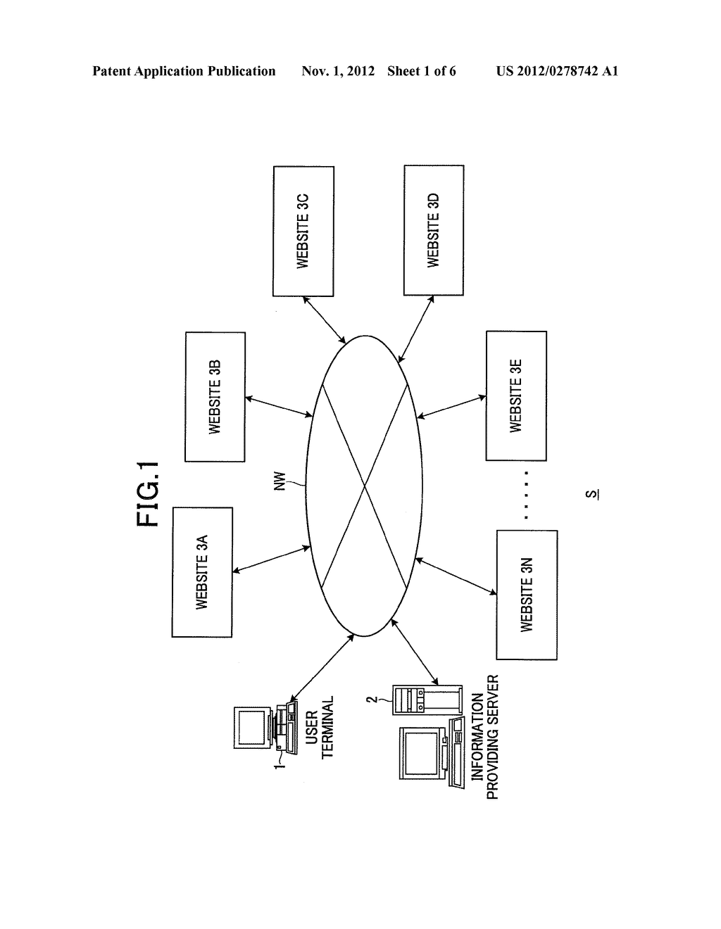 SERVER APPARATUS, TERMINAL APPARATUS, USER'S DEGREE OF INTEREST     CALCULATION METHOD, USER'S DEGREE OF INTEREST CALCULATION PROGRAM,     TERMINAL PROGRAM, RECORDING MEDIUM HAVING PROGRAM RECORDED THEREIN, AND     AN INFORMATION PROVIDING SYSTEM - diagram, schematic, and image 02