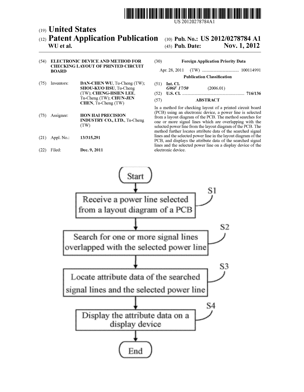 ELECTRONIC DEVICE AND METHOD FOR CHECKING LAYOUT OF PRINTED CIRCUIT BOARD - diagram, schematic, and image 01