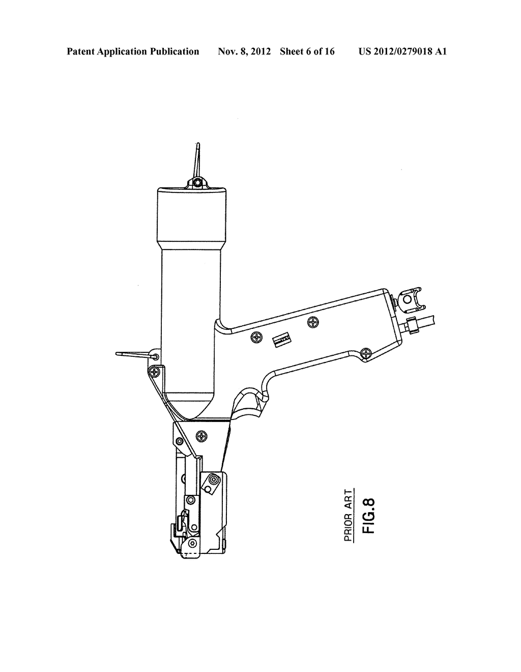 Retained Tension Metal Locking Tie and Pneumatic Hand Tool - diagram, schematic, and image 07