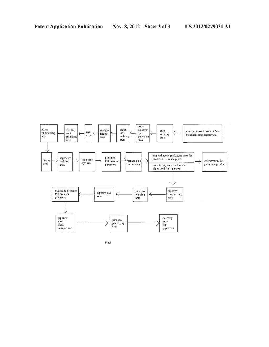 PRODUCTION LINE FOR HIGH TEMPERATURE ALLOY FURNACE PIPES AND PIPEROWS USED     IN PETROCHEMICAL INDUSTRY - diagram, schematic, and image 04