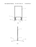 CONNECTING PIECE FOR A FREESTANDING PORTABLE DISPLAY SIGN diagram and image