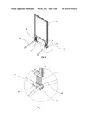 CONNECTING PIECE FOR A FREESTANDING PORTABLE DISPLAY SIGN diagram and image