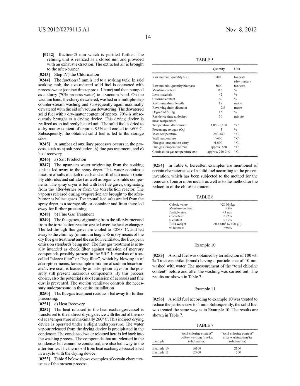 METHOD FOR THE PREPARATION OF SOLID FUELS BY MEANS OF TORREFACTION AS WELL     AS THE SOLID FUELS THUS OBTAINED AND THE USE OF THESE FUELS - diagram, schematic, and image 16