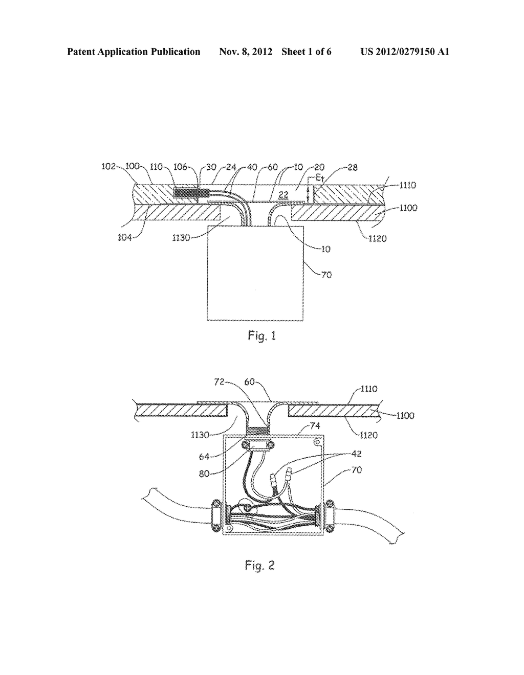 THROUGH ROOF CONNECTOR ASSEMBLY FOR A PHOTOVOLTAIC BUILDING SHEATHING     ELEMENT - diagram, schematic, and image 02