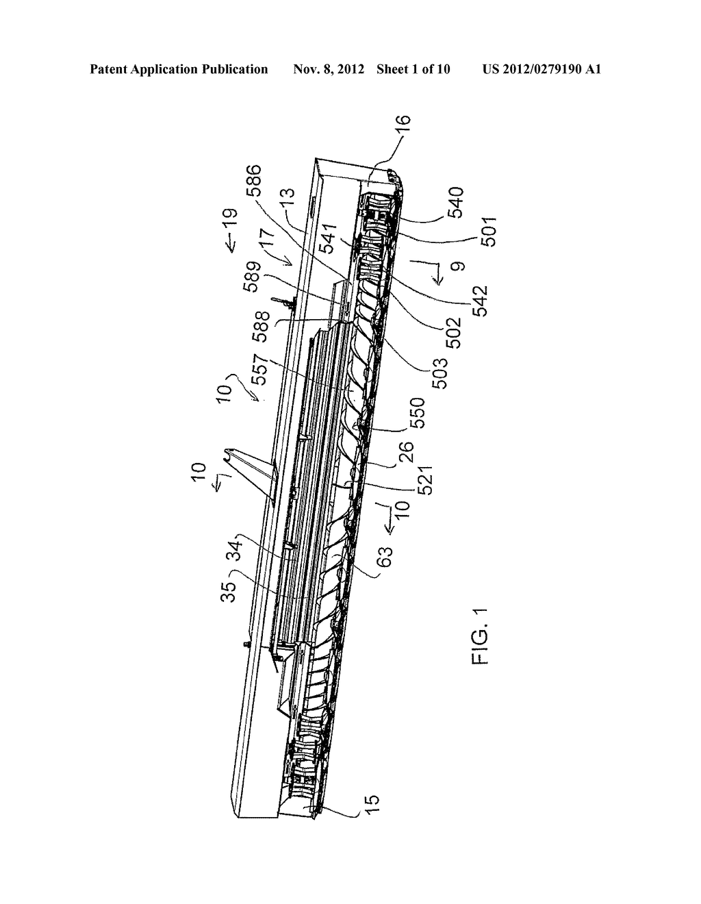 ROTARY DISK CROP HARVESTING HEADER WITH AN AUGER MEMBER - diagram, schematic, and image 02