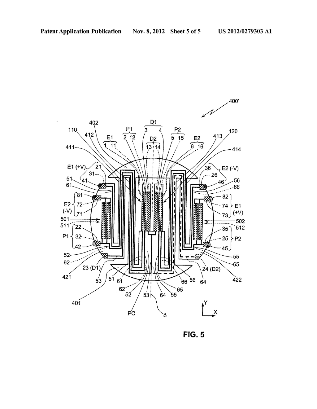 ELECTRODES AND ASSOCIATED ELECTRONIC CIRCUITS FOR A PIEZOELECTRIC     VIBRATING GYROMETER - diagram, schematic, and image 06