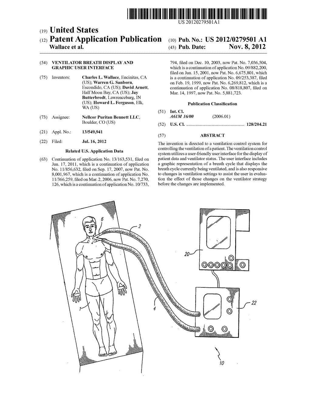 VENTILATOR BREATH DISPLAY AND GRAPHIC USER INTERFACE - diagram, schematic, and image 01