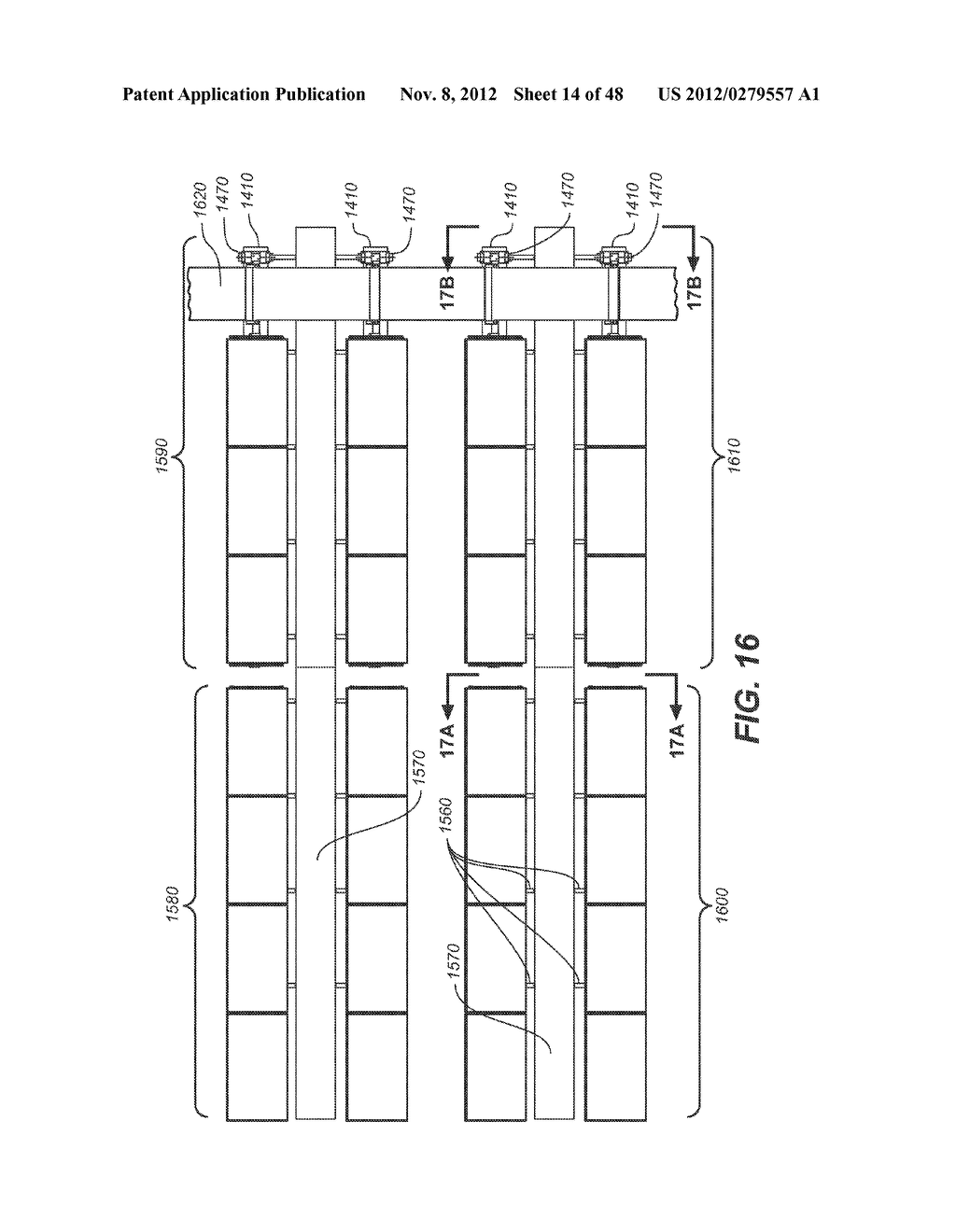 FLOATING SUPPORT STRUCTURE FOR A SOLAR PANEL ARRAY - diagram, schematic, and image 15