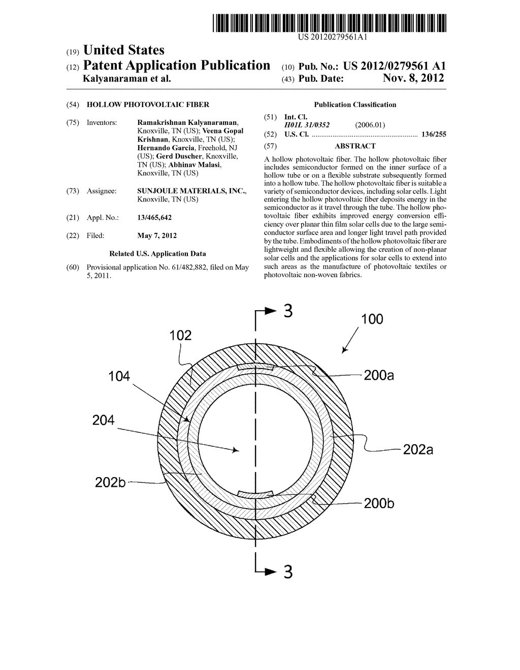 Hollow Photovoltaic Fiber - diagram, schematic, and image 01