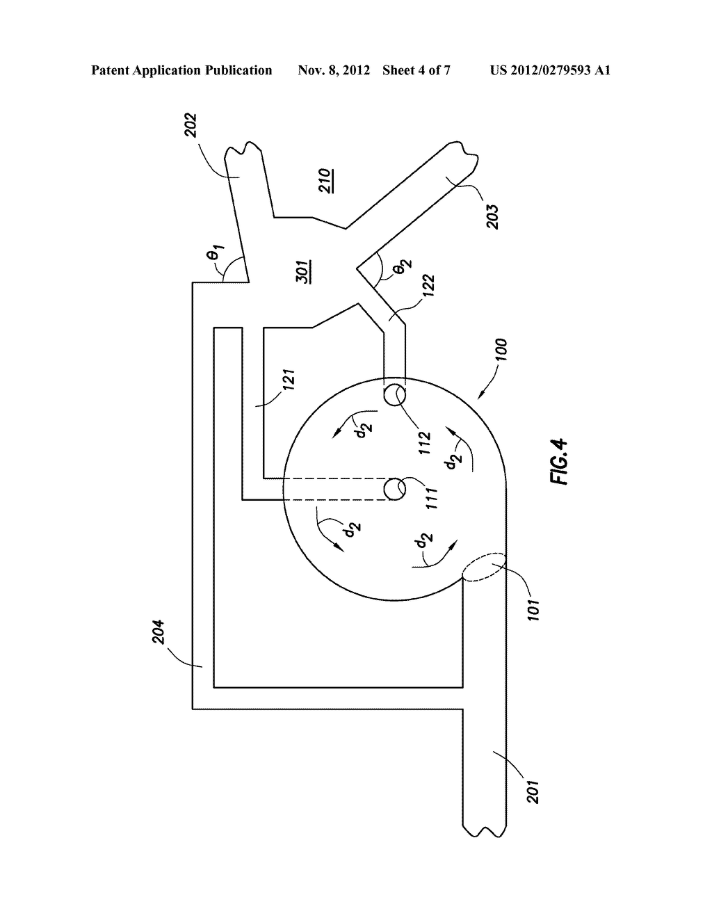 DEVICE FOR DIRECTING THE FLOW OF A FLUID USING A CENTRIFUGAL SWITCH - diagram, schematic, and image 05